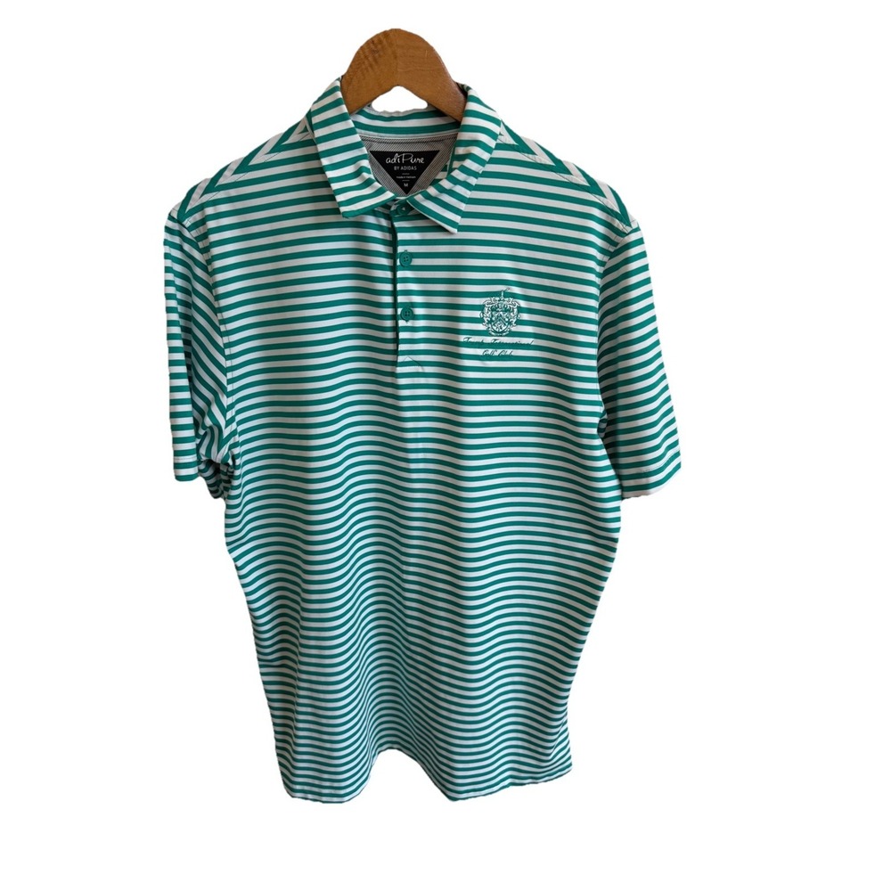 Trump International Golf Club Adidas AdiPur Green Performance Polo Shirt Men's M